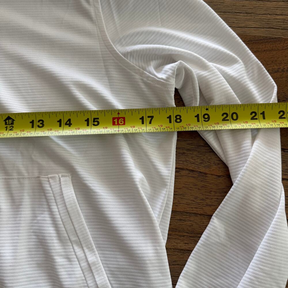 Athleta Girl White Zip up - Size XL 14 - Picture 7 of 8